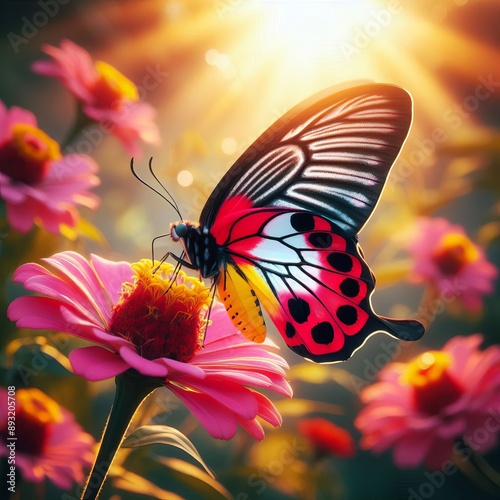 117 31. Painted Jezebel butterfly - a colorful butterfly found i photo