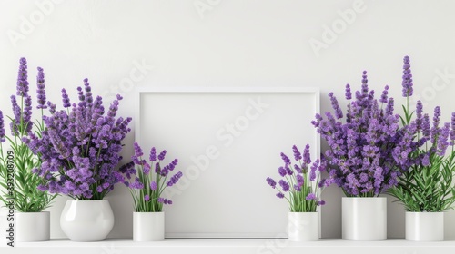 White Standing Board with Lavenders Decoration