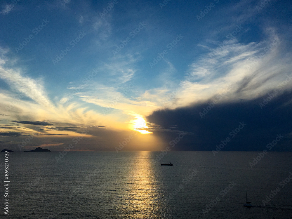 sunset over the ocean sunset over the ocean