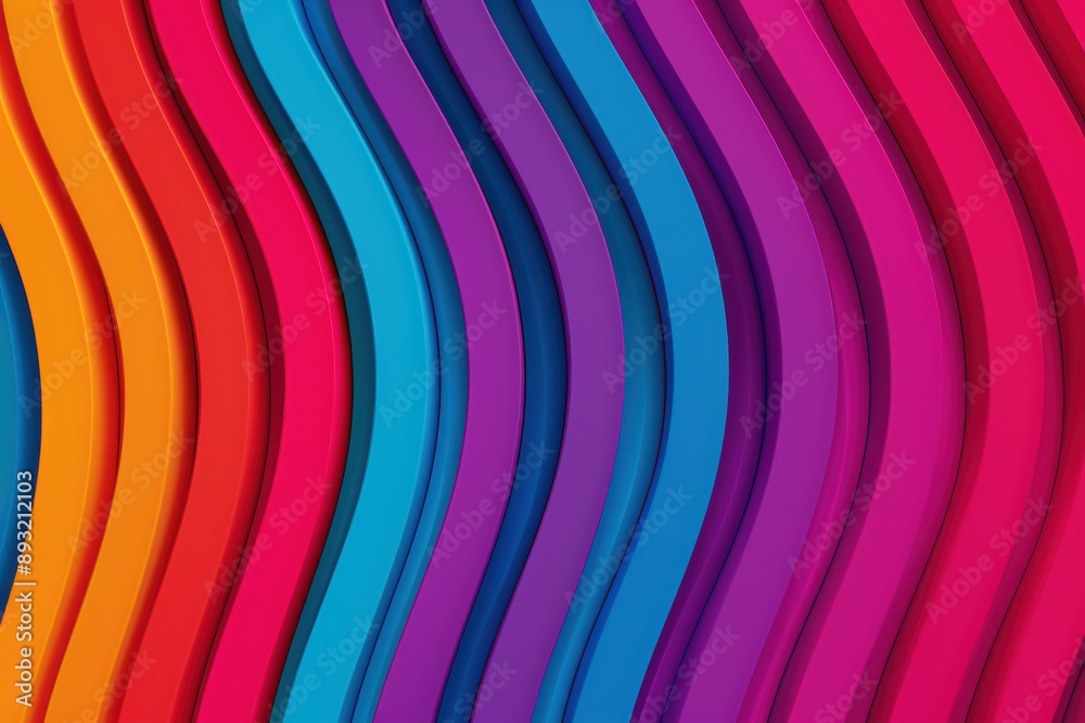 Vibrant multi-colored abstract background featuring wavy lines in shades of orange, pink, blue, and purple. Perfect for design, art, and decoration. Vibrant multi-colored abstract background featuring wavy lines in shades of orange, pink, blue, and purple. Perfect for design, art, and decoration.