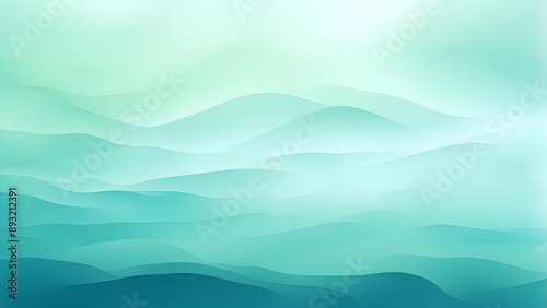 A soothing gradient background blending soft blues and gentle greens with subtle waves