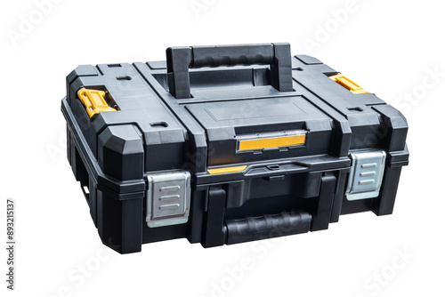 Obraz na płótnie Tool box or tool chest for protect equipment and accessories, workbox watertight or Plastic box isolated on white , w salonie