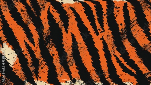 Tiger Stripes Abstract Design photo