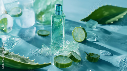 cocktail with mint and ice 