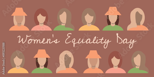 Women's  equality day. vector illustration