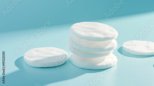pills on blue background