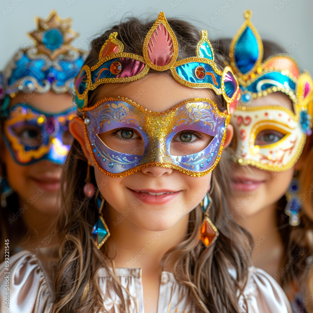 girl in carnival mask girl in carnival mask