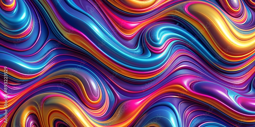 Liquid Abstract Pattern Background Of Space Curves AI-Created Content Liquid Abstract Pattern Background Of Space Curves AI-Created Content
