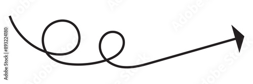 curve arrow icon on transparent background. flat style. arrow icon for your web site design, logo, app, UI. arrow indicated the direction symbol. curved arrow sign