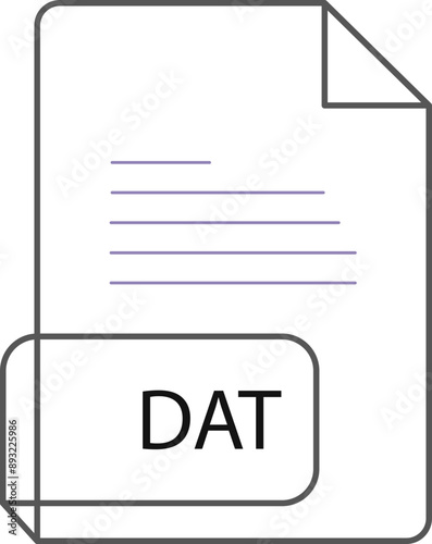 DAT  File extension icobn crisp corners thick outline