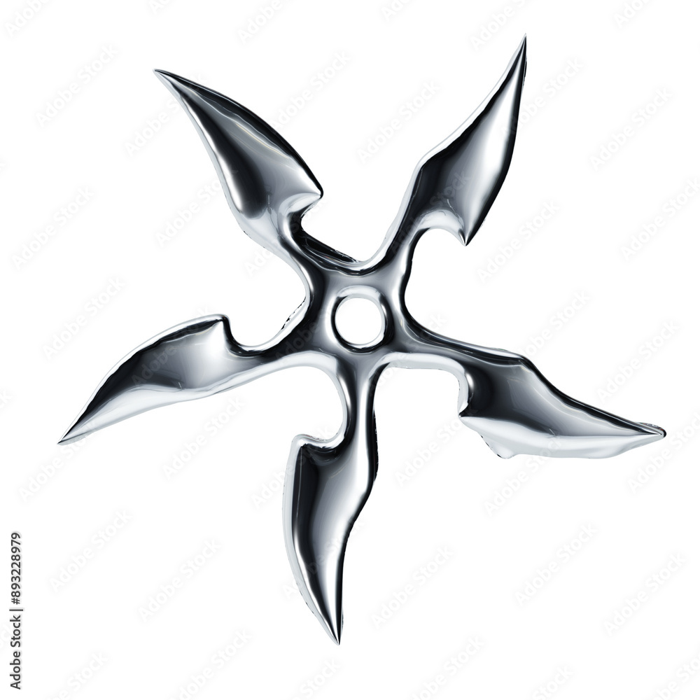 Fototapeta premium 3d chrome icon
