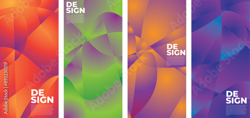 Colorful abstract liquid and fluid shape for banner and brochure design
