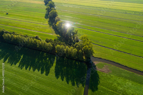 Historic polder landscape in Netherlands photo