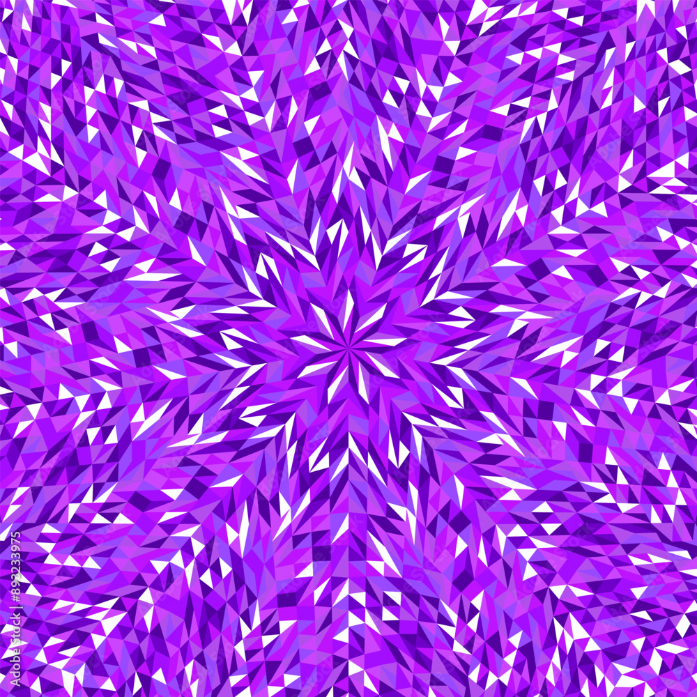 Circular mosaic pattern background - polygonal colorful hypnotic psychedelic vector design from geometrical tiles Circular mosaic pattern background - polygonal colorful hypnotic psychedelic vector design from geometrical tiles