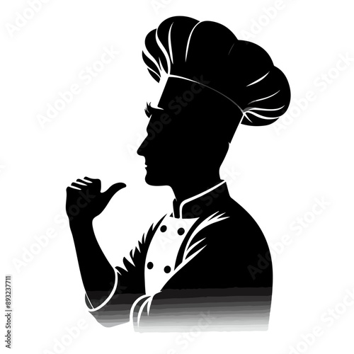 cook silhouette, chief silhouette.