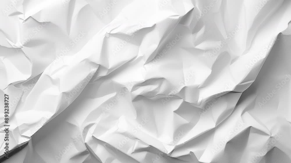 Random white crumpled paper poster texture background Random white crumpled paper poster texture background