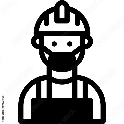 labour, profession, male worker, worker, construction Icon