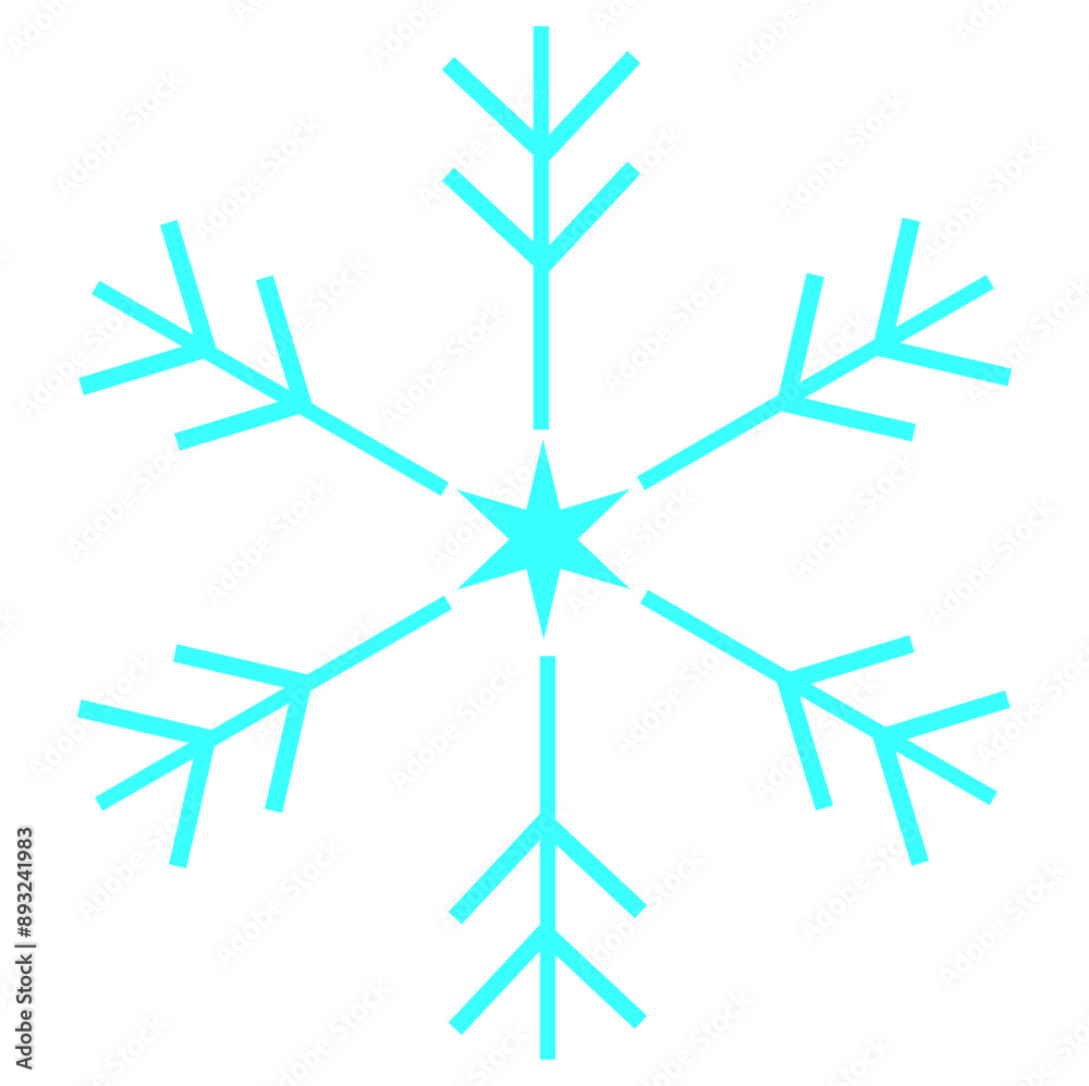 simple snowflakes icon vector illustration simple snowflakes icon vector illustration