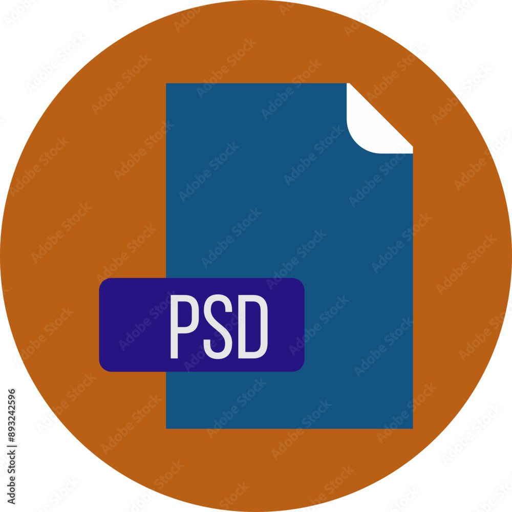 PSD File format icon rounded circle BG PSD File format icon rounded circle BG