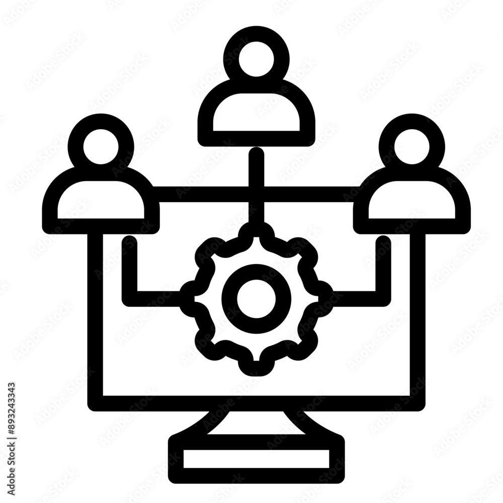 Fototapeta premium Crm Icon