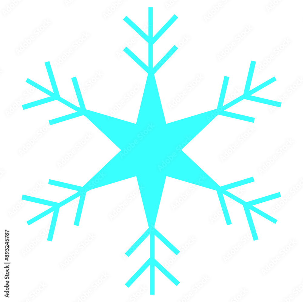 simple snowflakes icon vector illustration simple snowflakes icon vector illustration
