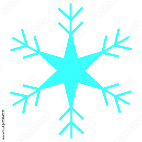 simple snowflakes icon vector illustration