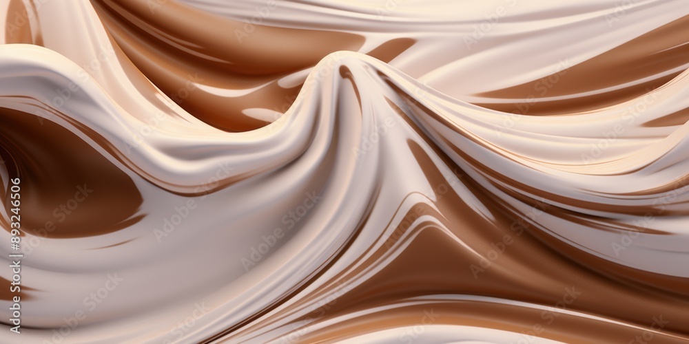 Smooth chocolate swirls Smooth chocolate swirls