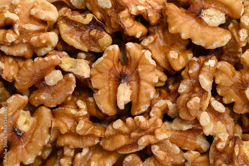 Organic raw walnuts texture background, food ingredient Organic raw walnuts texture background, food ingredient