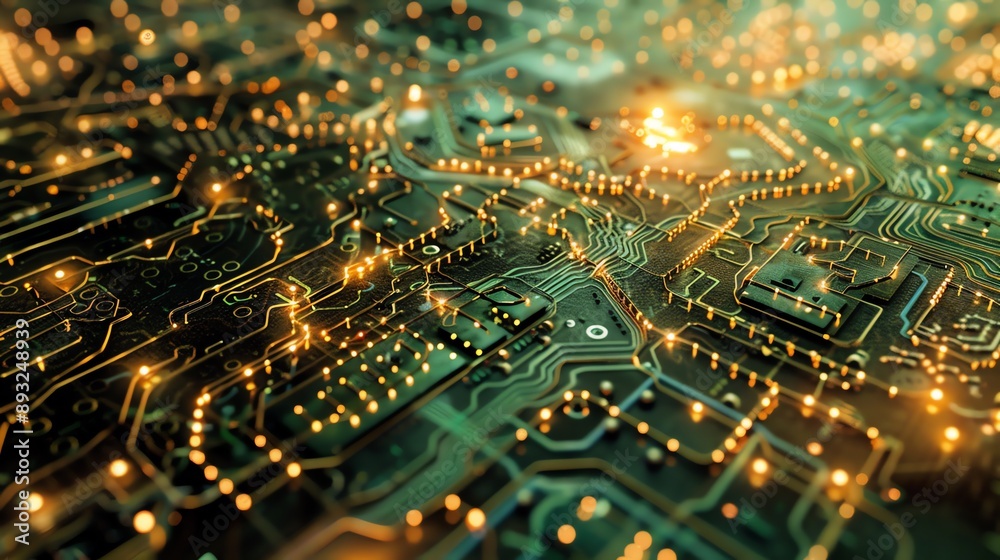 Nano Circuitry Detailed paths of nano scale circuits, resembling a city map from above, with electric currents as traffic Nano Circuitry Detailed paths of nano scale circuits, resembling a city map from above, with electric currents as traffic