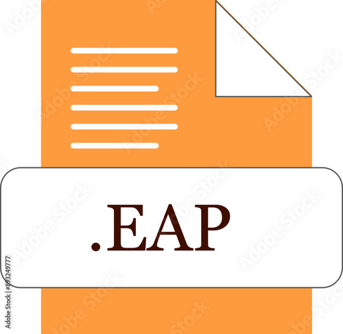 EAP  File extension icon fill with minimal colors photo