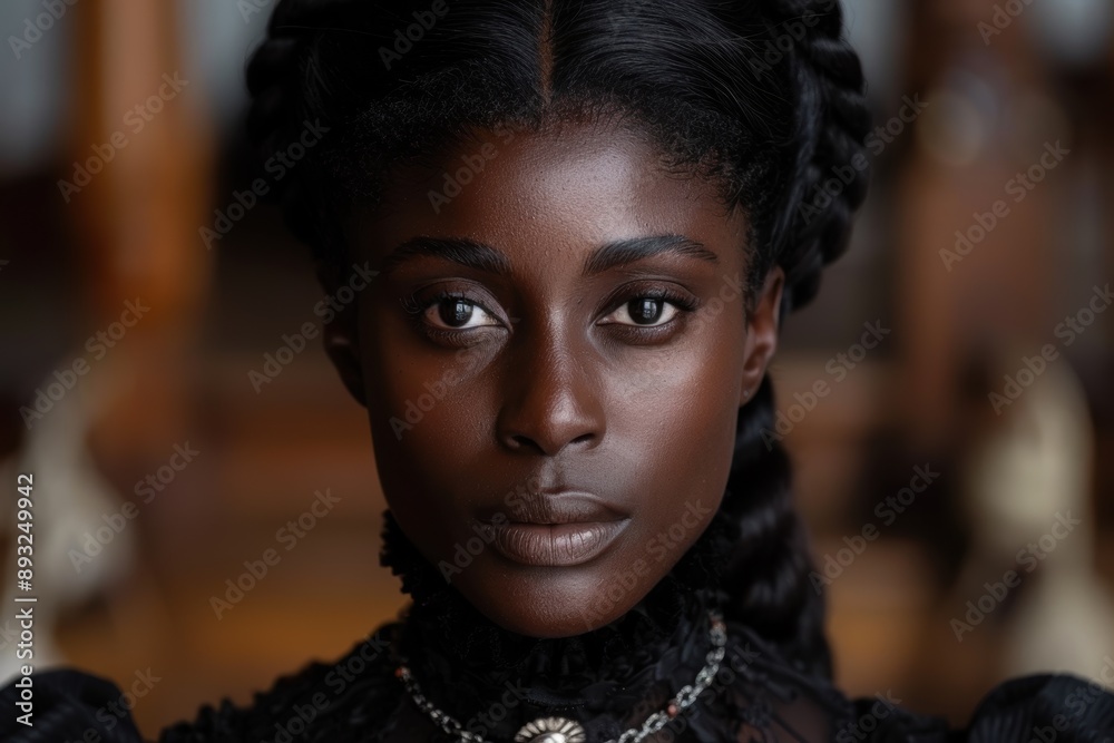 Captivating portrait of a young african woman Captivating portrait of a young african woman