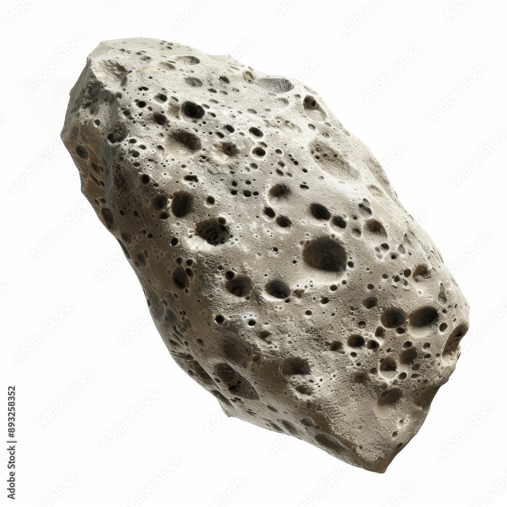 3D render of a meteor isolated on white background 3D render of a meteor isolated on white background