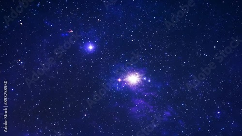 Wallpaper Mural Mesmerizing night sky with sparkling stars nebula Torontodigital.ca