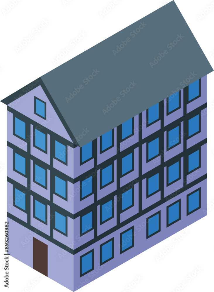 Contemporary multi story building standing as a symbol of urban living Contemporary multi story building standing as a symbol of urban living