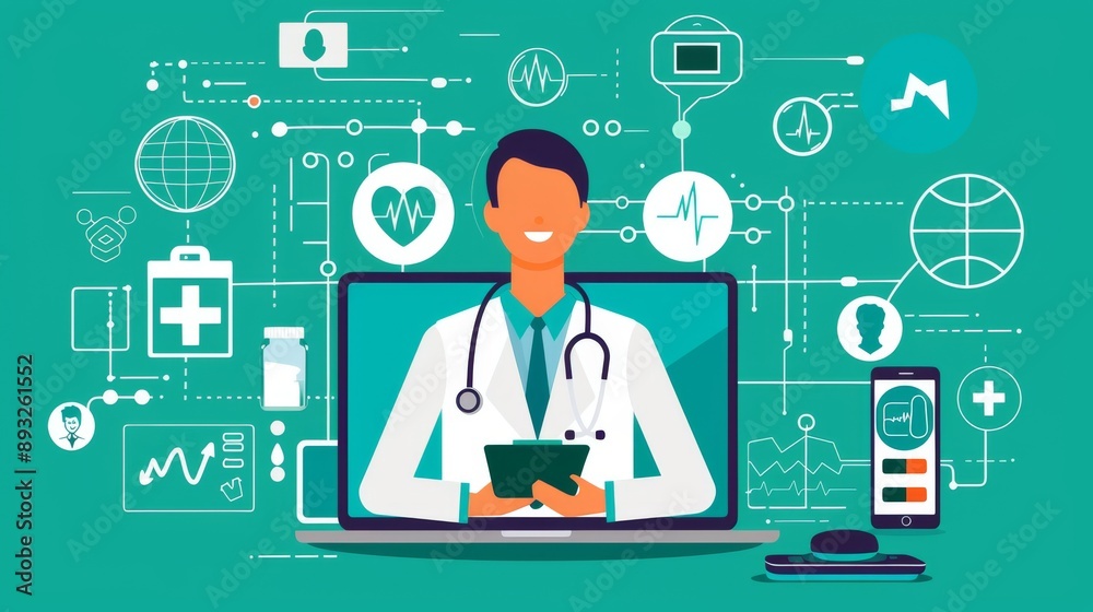 Telemedicine: Doctor Consultation via Laptop and Smartphone Telemedicine: Doctor Consultation via Laptop and Smartphone