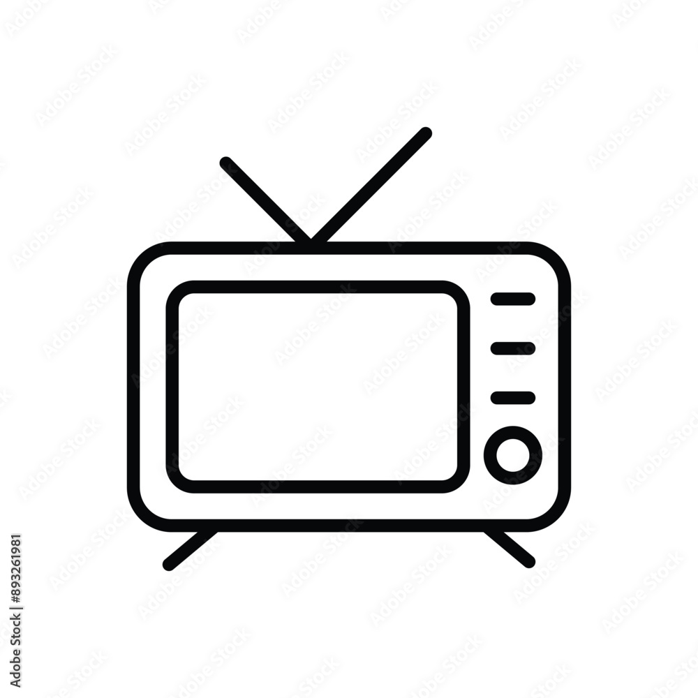 Television vector icon Television vector icon