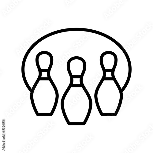 Bowling icon template