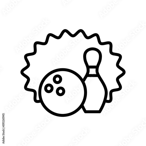 Bowling icon template