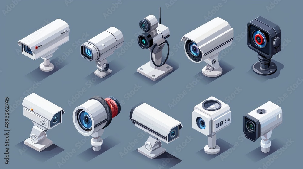 Surveillance camera, video surveillance system. Surveillance camera, video surveillance system.