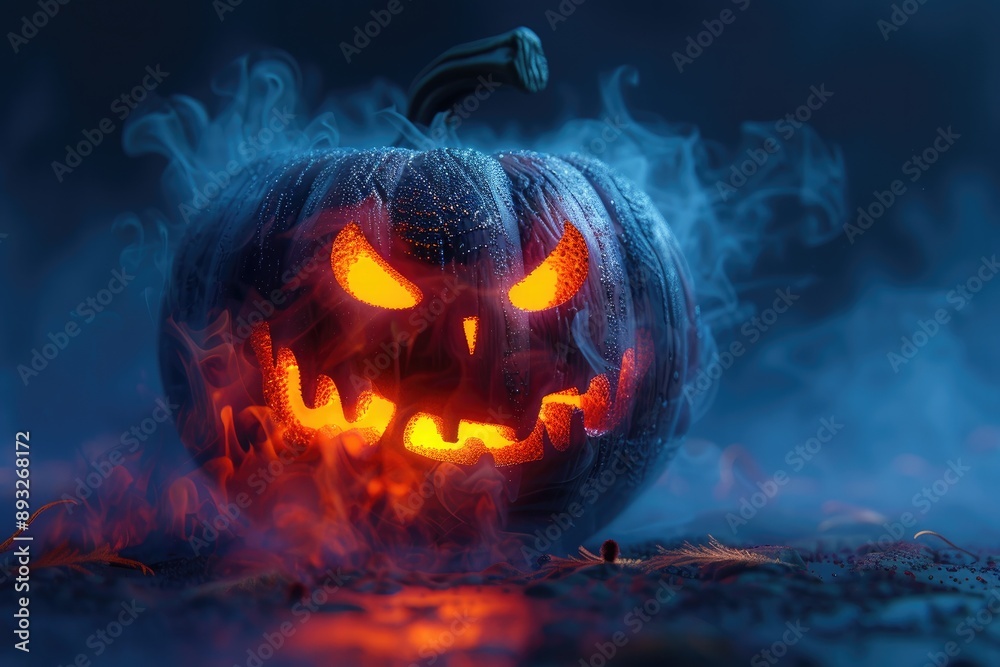 3d scary pumpkin background 3d scary pumpkin background