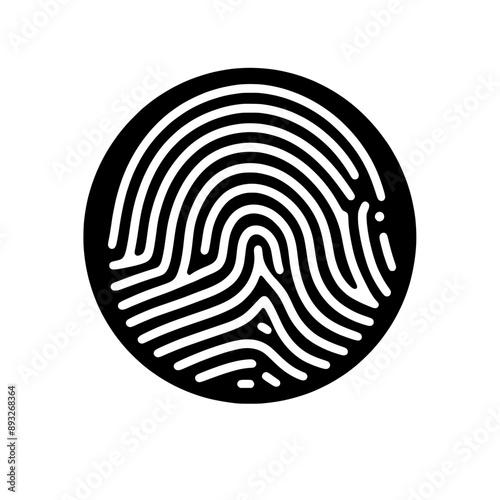 Fingerprint Vector Illustration Isolated