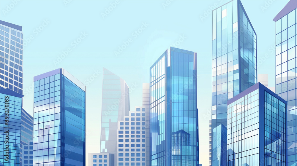 A futuristic skyscraper with a sleek, reflective glass facade rising against a clear blue sky, showcasing modern urban architecture and advanced design A futuristic skyscraper with a sleek, reflective glass facade rising against a clear blue sky, showcasing modern urban architecture and advanced design