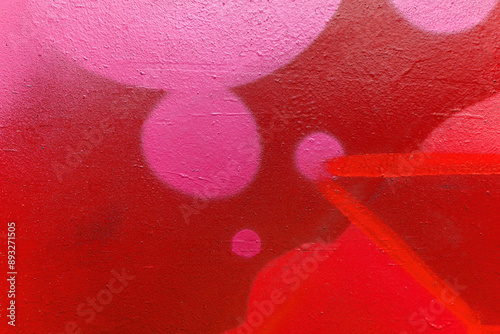 beautiful bright street aerosol graffiti background. City wall pattern decorated with colorful spray drawing