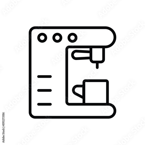 Coffee maker vector icon