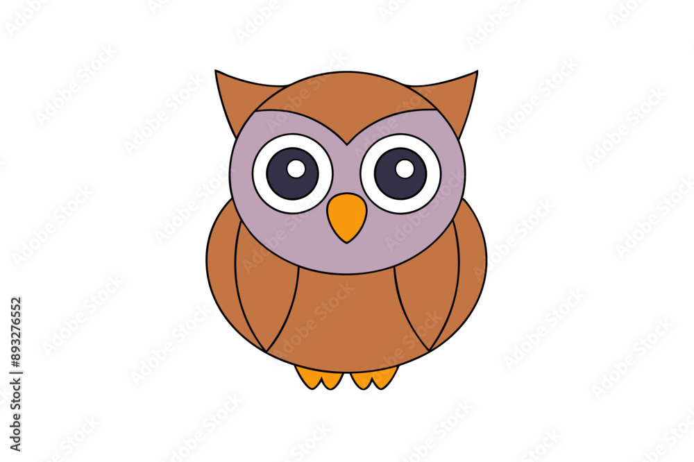 An Owl animal vector illustration An Owl animal vector illustration