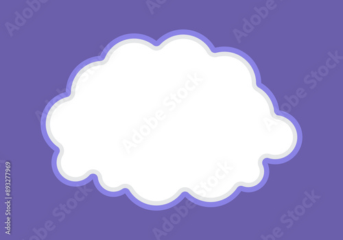 speech bubble frame cloud shape, balloon talk, dialogue chat sticker, speech bubble frame for background