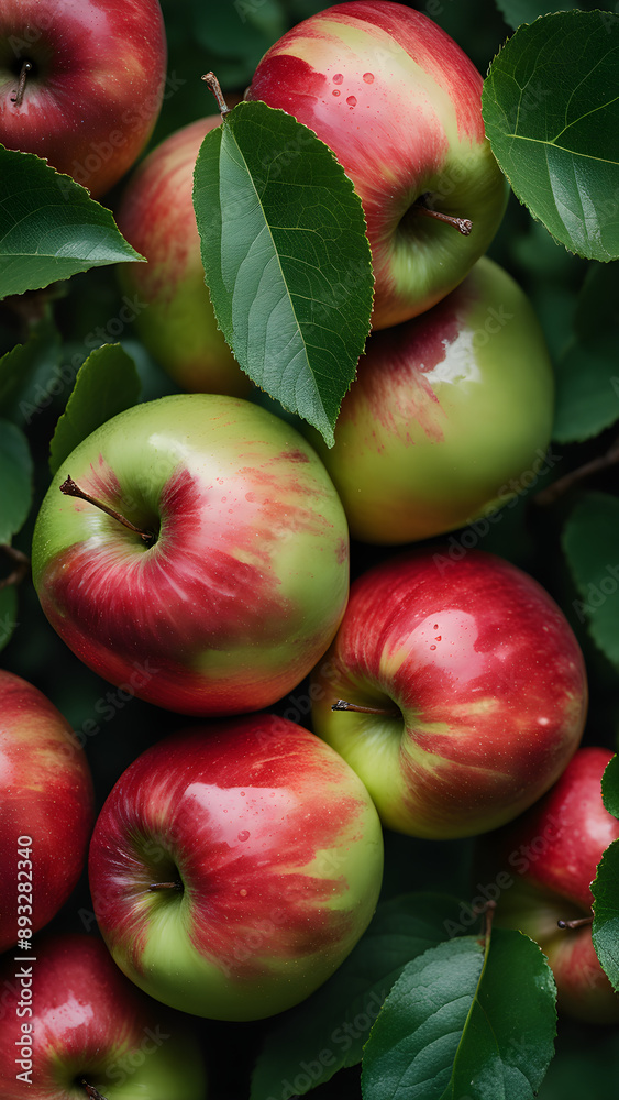 Fresh and delicious looking apples Fresh and delicious looking apples