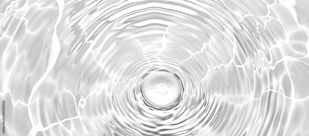 Close-Up of Water Ripples on White Background Close-Up of Water Ripples on White Background
