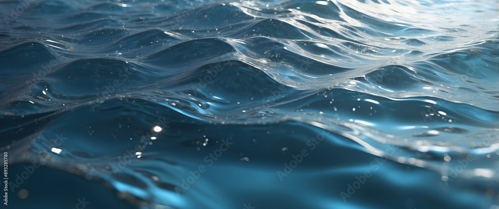 A serene image of water waves, capturing the tranquility and fluidity of nature, perfect for summer themed projects A serene image of water waves, capturing the tranquility and fluidity of nature, perfect for summer themed projects