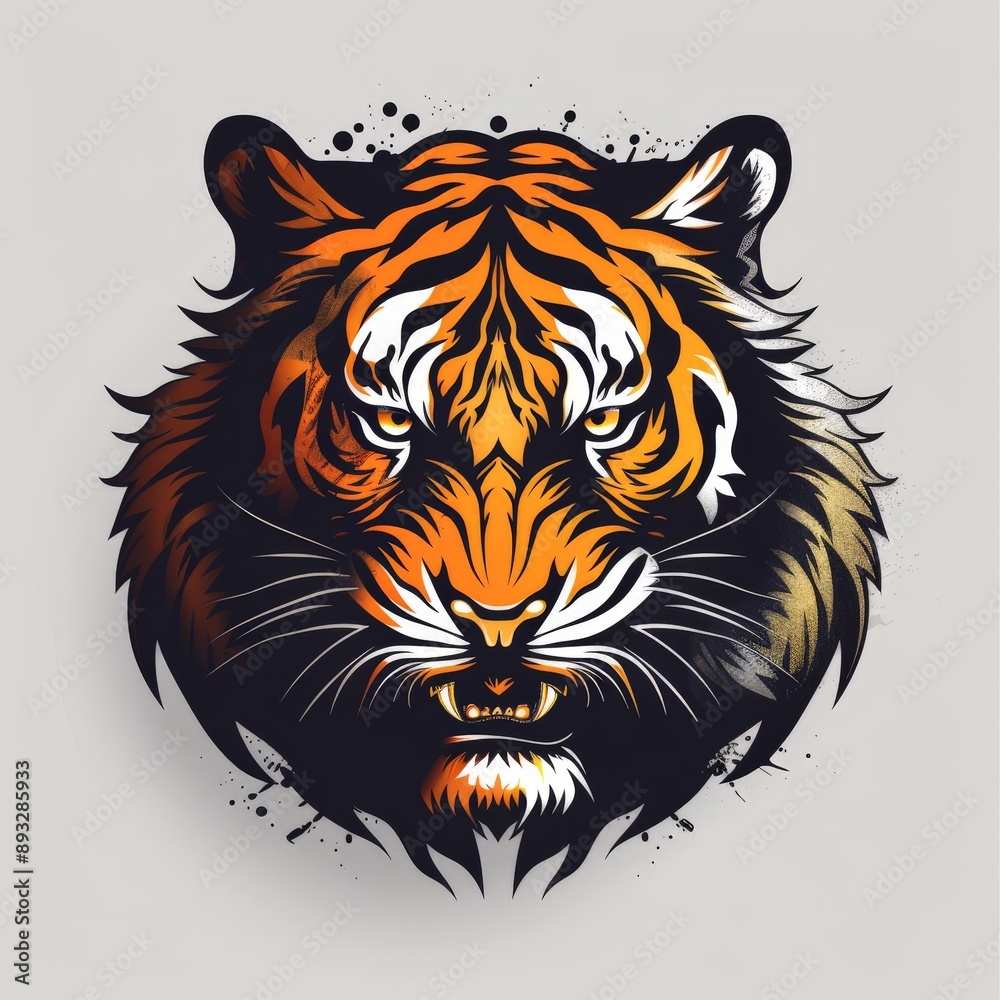 cool tiger logo vector illustration cool tiger logo vector illustration